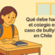 Que debe hacer el colegio en caso de bullying en Chile
