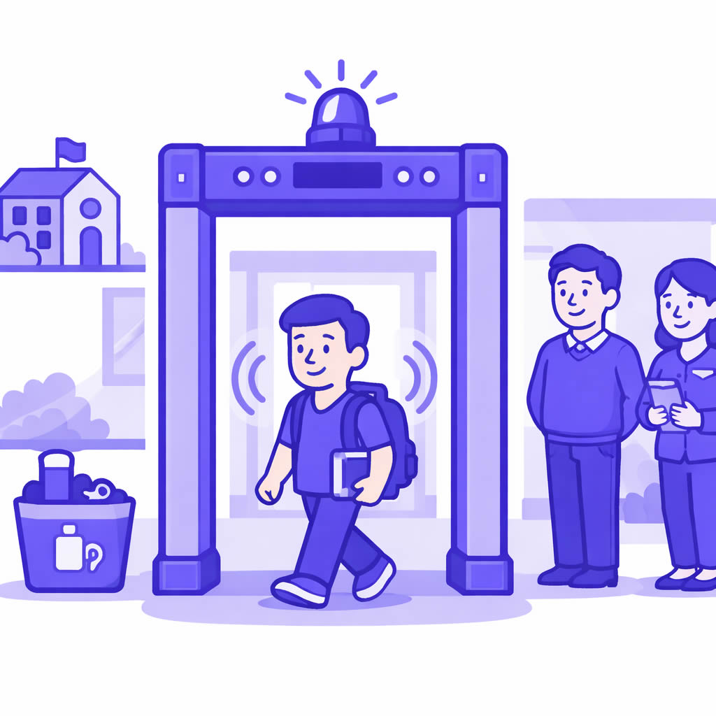 Porticos detectores de metales Colegio Seguro